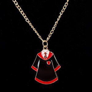 Handmade Wizarding World of Harry Potter Hogwarts Gryffindor Robe Necklace, New